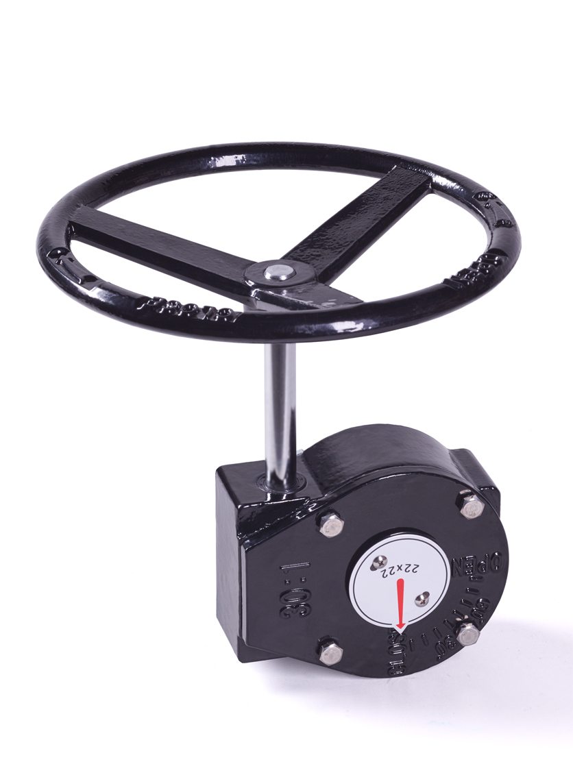 Редуктор для дисковых затворов DN600, F16, 36х36мм